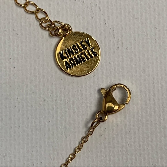 Kinsley Armelle Honey Necklace Yellow Gold Open Circle RETIRED Design - Picture 12 of 13